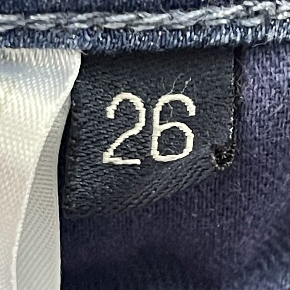 Guess Britney Jeans Womens Size 26 Blue Allover Print Leggings Low Denim - Picture 3 of 14